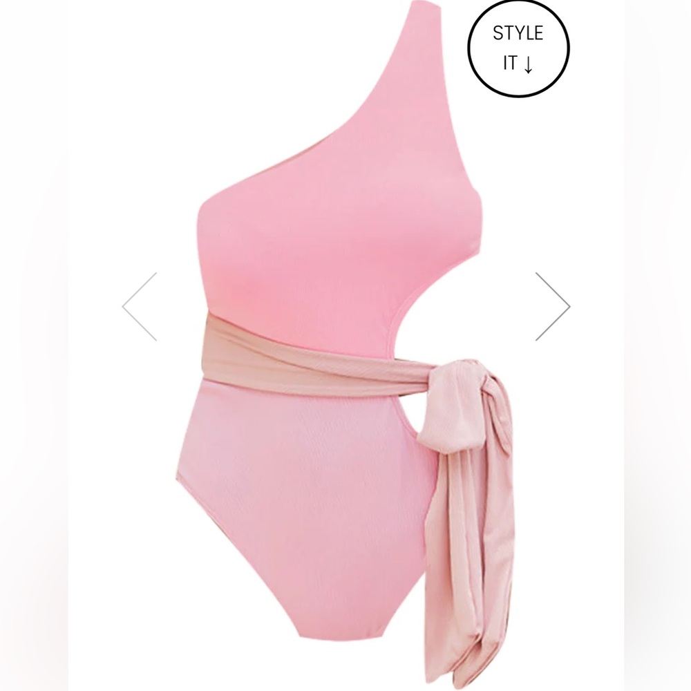 🎉 HP 🎉 SOAKING UP THE SUN PINK ONE PIECE SWIMSUIT - Picture 6 of 10